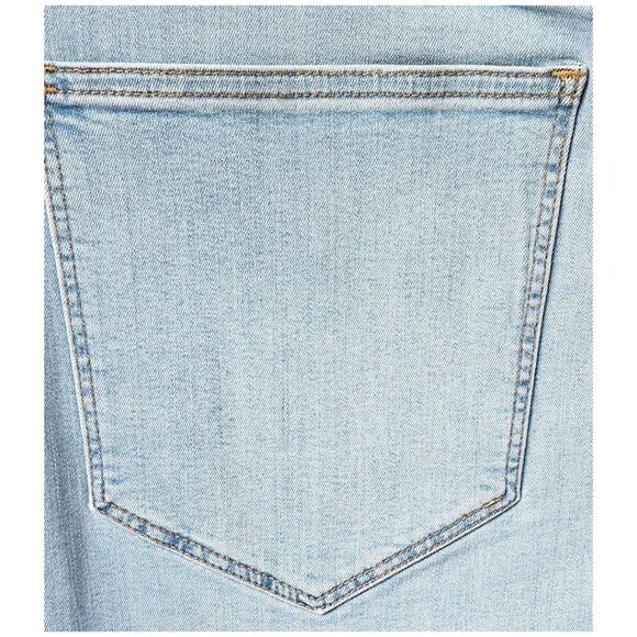 MADEWELL Women's Plus Size Super Soft Light Blue  10" High Rise Skinny Crop Jean - Picture 8 of 16